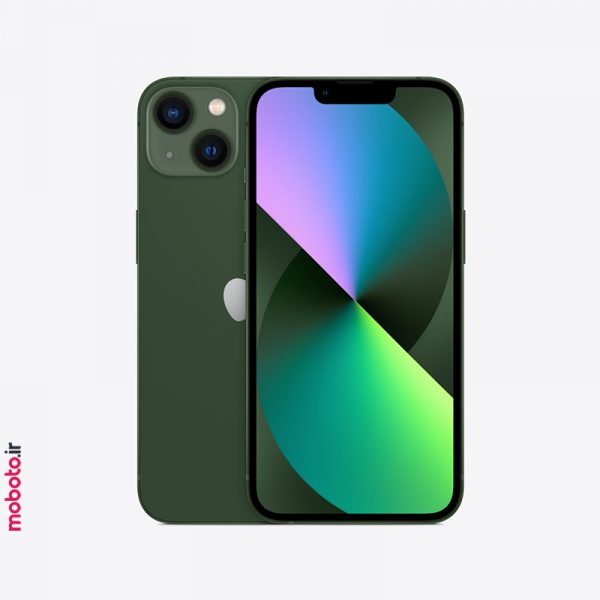 apple iphone13 green1 موبایل اپل iPhone 13 ظرفیت 128 گیگابایت | دوسیمکارت CHA | نات‌اکتیو