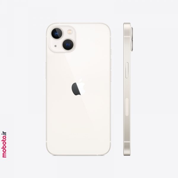 apple iphone13 white2 موبایل اپل iPhone 13 ظرفیت 128 گیگابایت | دوسیمکارت CHA | نات‌اکتیو