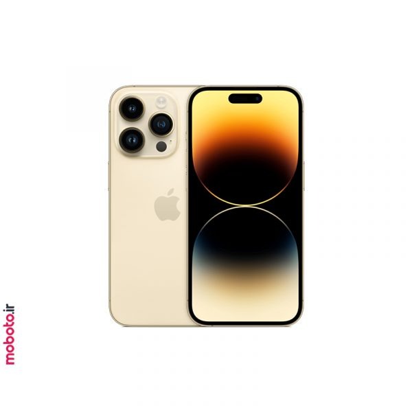 apple iphone 14 pro gold1 موبایل اپل iPhone 14 Pro ظرفیت 128 گیگابایت | دوسیمکارت ZAA | اکتیو